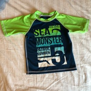 Sea monster rash guard 18 mo